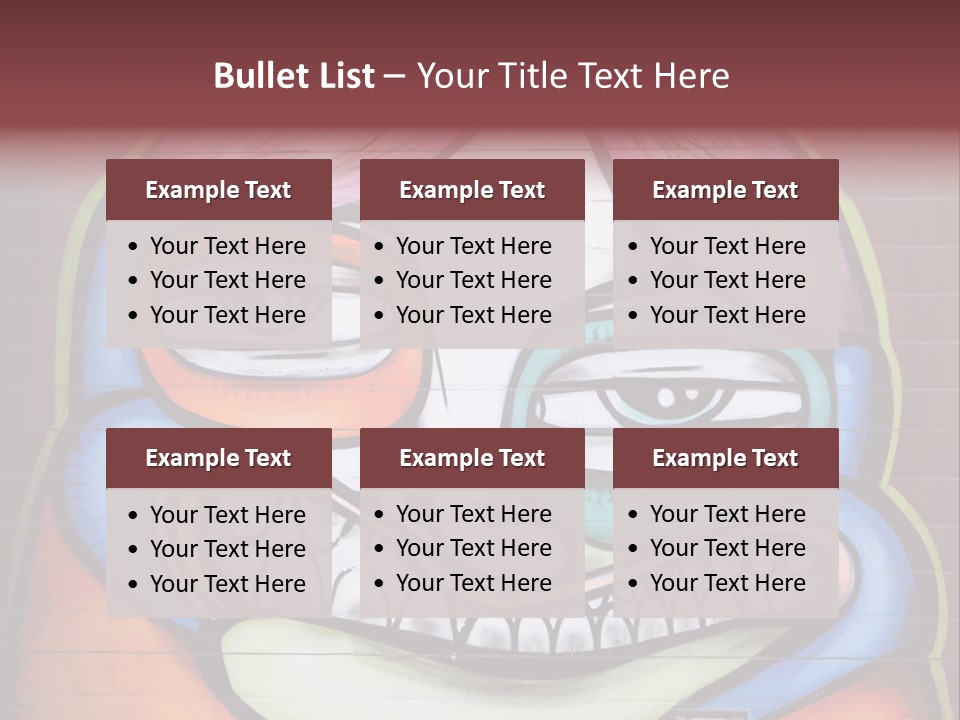 Vector Aerosol Face PowerPoint Template