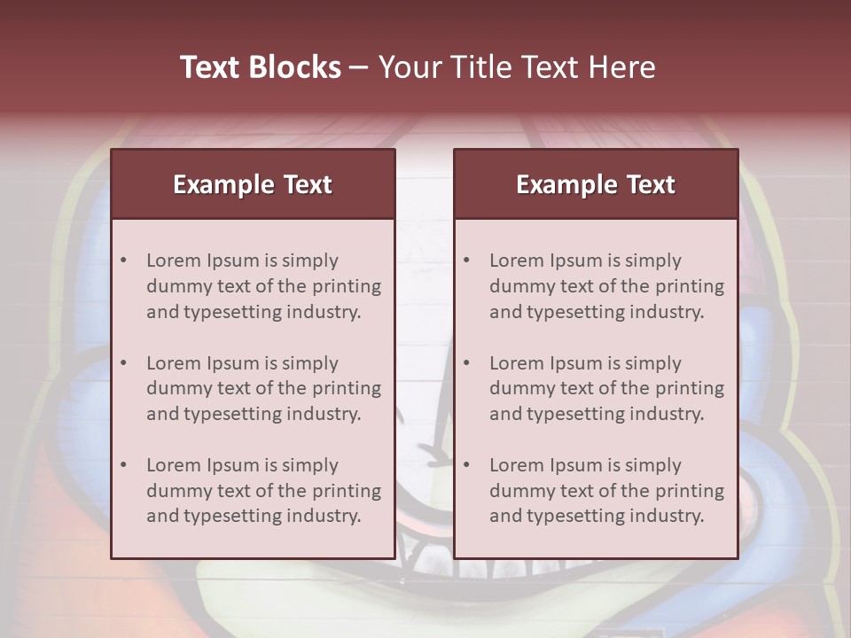 Vector Aerosol Face PowerPoint Template
