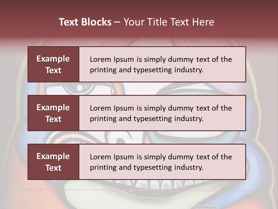 Vector Aerosol Face PowerPoint Template