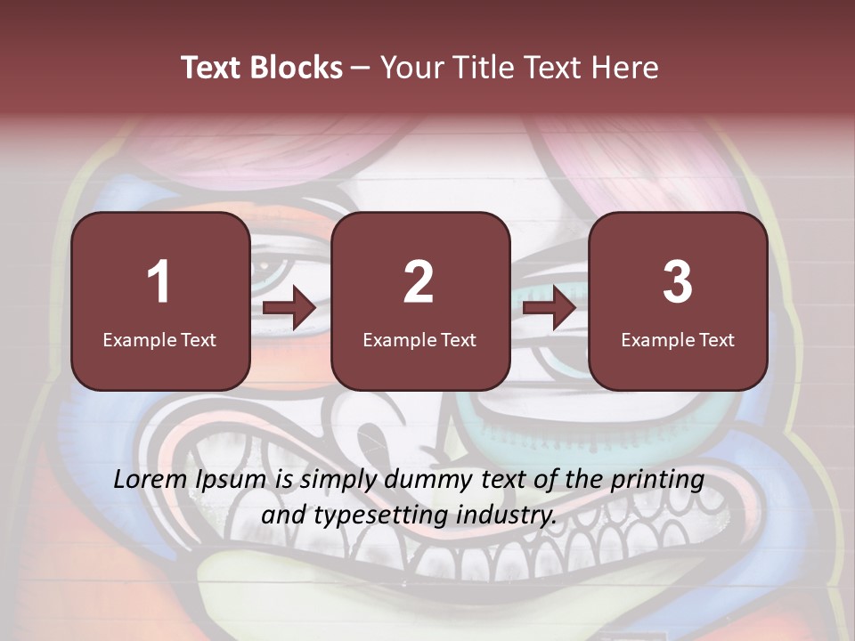 Vector Aerosol Face PowerPoint Template