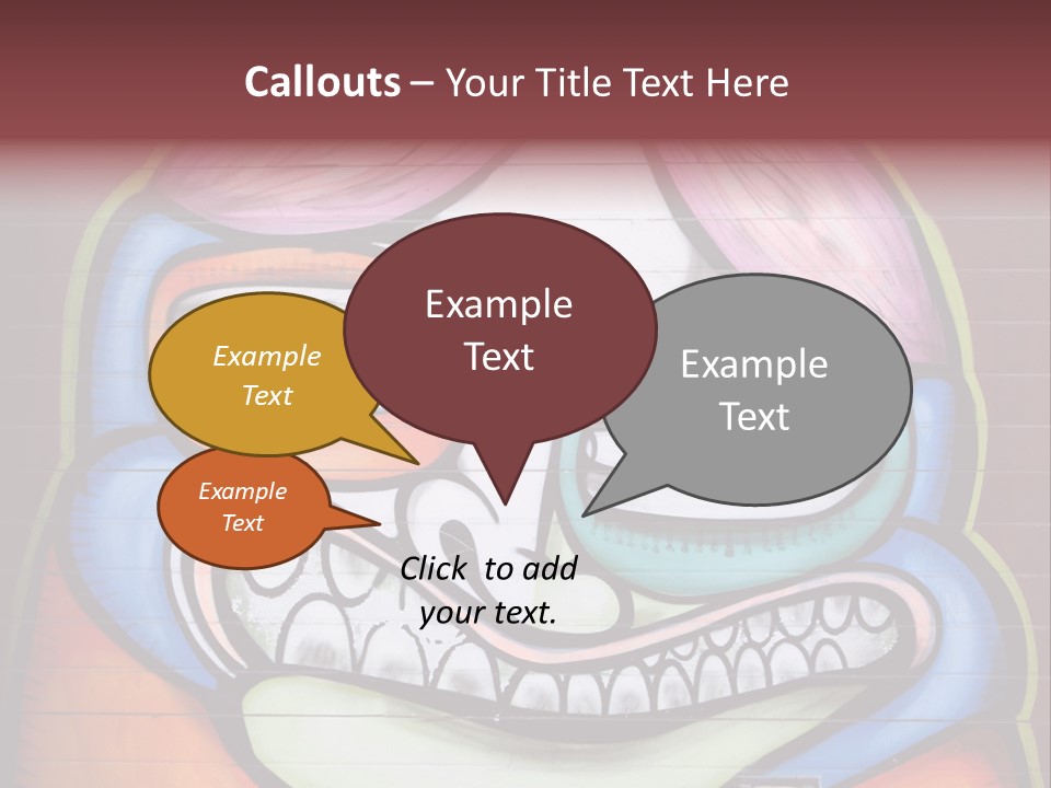 Vector Aerosol Face PowerPoint Template