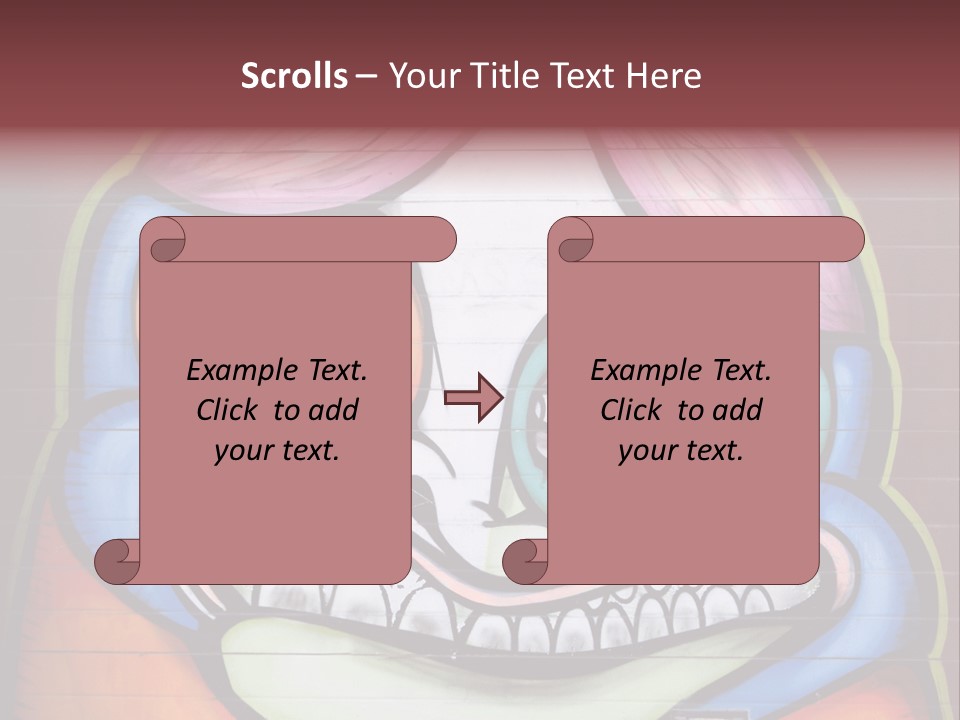 Vector Aerosol Face PowerPoint Template