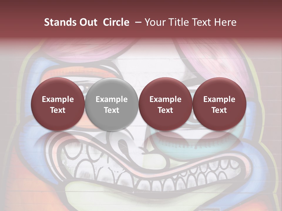 Vector Aerosol Face PowerPoint Template