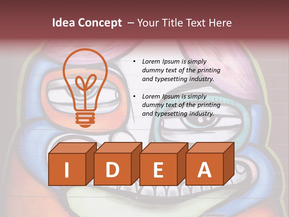 Vector Aerosol Face PowerPoint Template