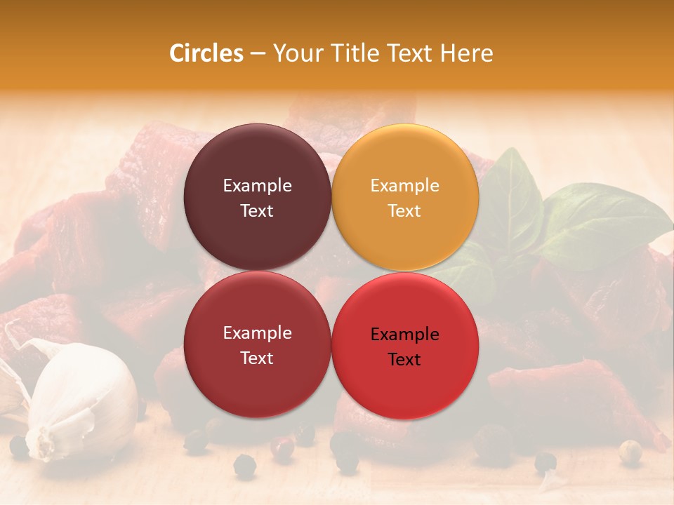 Kitchen Barbecue Piece PowerPoint Template