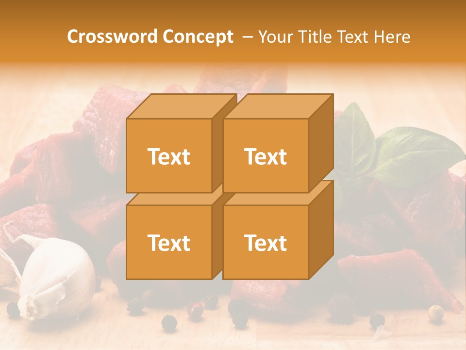 Kitchen Barbecue Piece PowerPoint Template