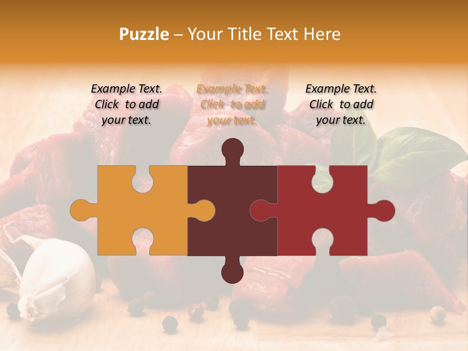 Kitchen Barbecue Piece PowerPoint Template