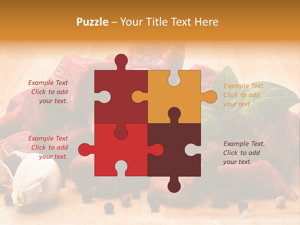 Kitchen Barbecue Piece PowerPoint Template