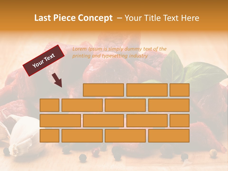 Kitchen Barbecue Piece PowerPoint Template