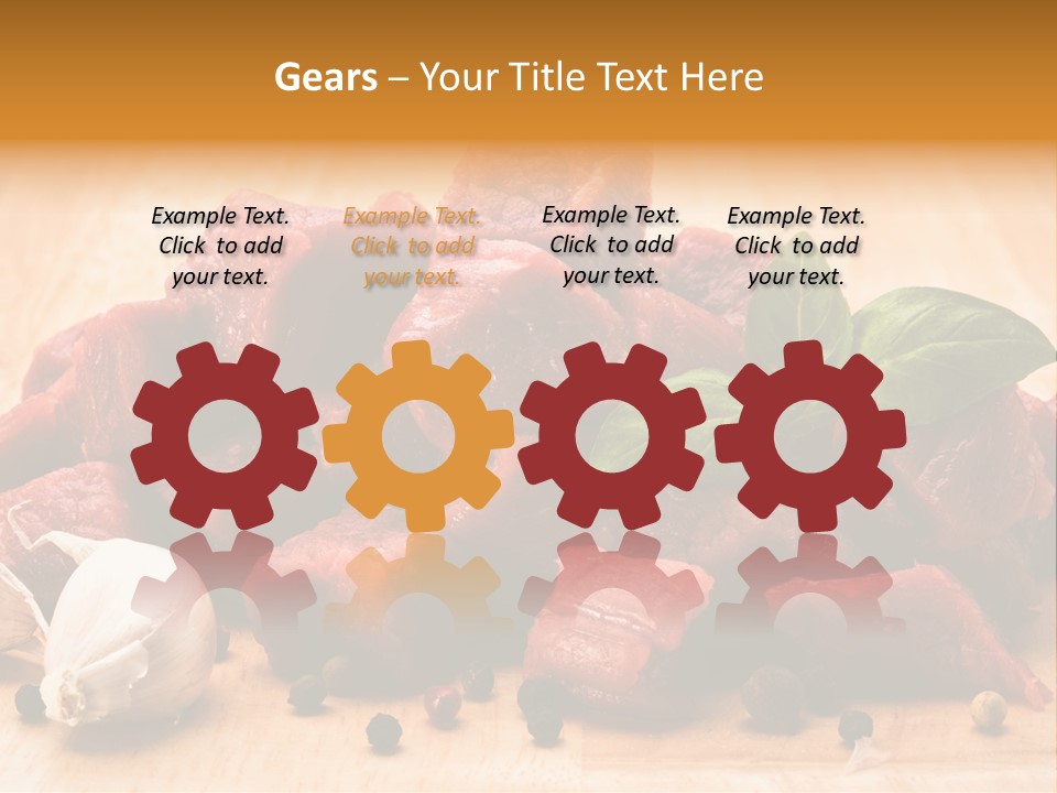 Kitchen Barbecue Piece PowerPoint Template