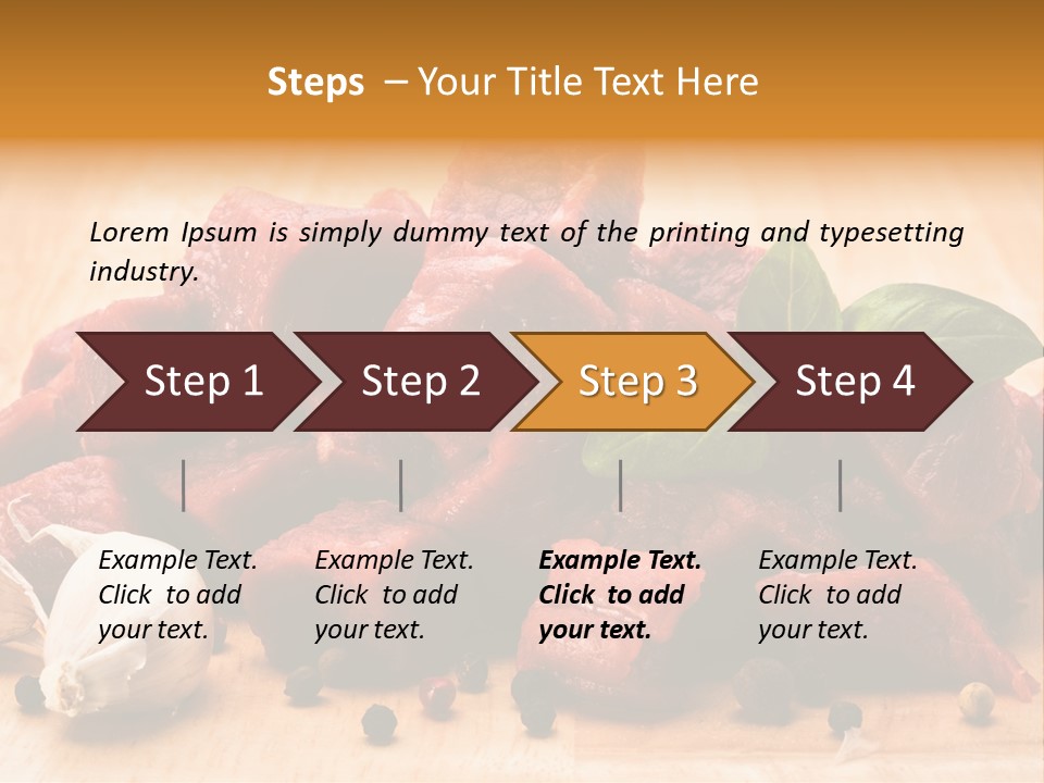 Kitchen Barbecue Piece PowerPoint Template