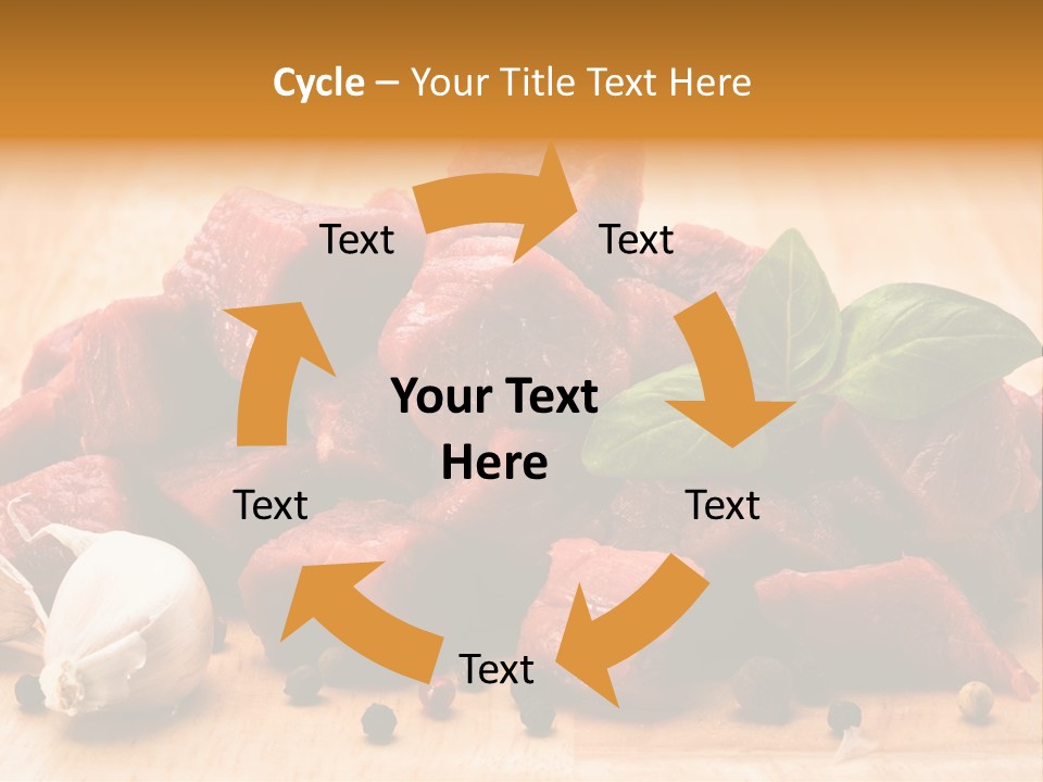 Kitchen Barbecue Piece PowerPoint Template