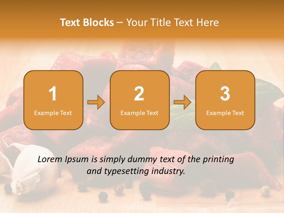 Kitchen Barbecue Piece PowerPoint Template