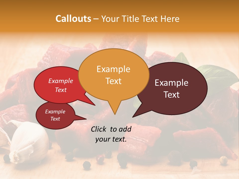 Kitchen Barbecue Piece PowerPoint Template