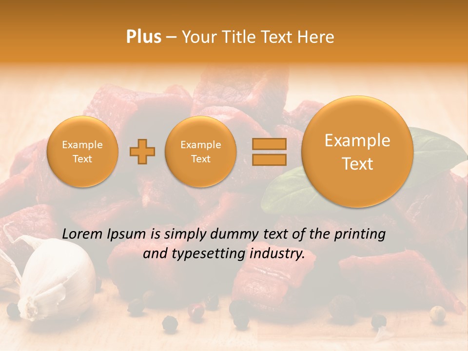 Kitchen Barbecue Piece PowerPoint Template