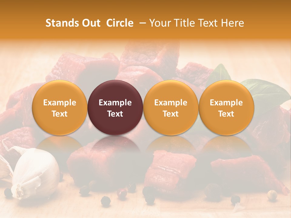Kitchen Barbecue Piece PowerPoint Template