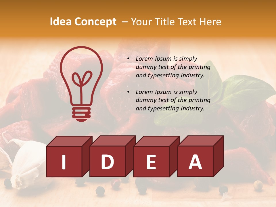 Kitchen Barbecue Piece PowerPoint Template