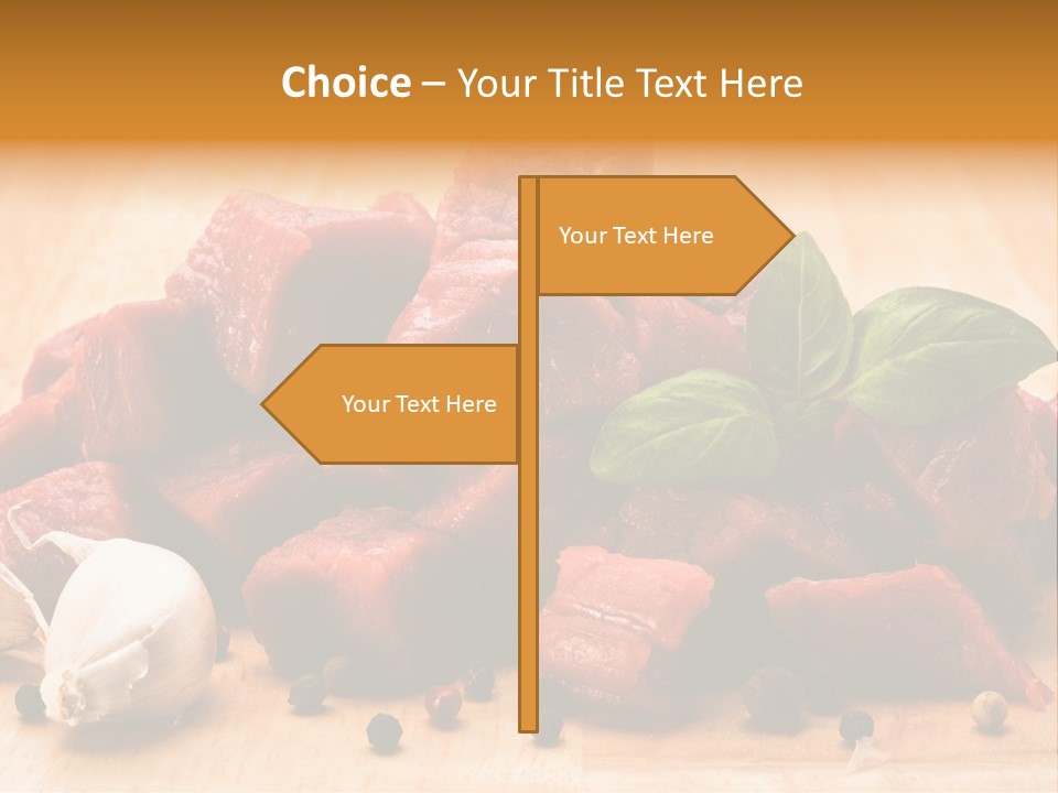 Kitchen Barbecue Piece PowerPoint Template