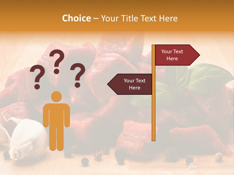 Kitchen Barbecue Piece PowerPoint Template