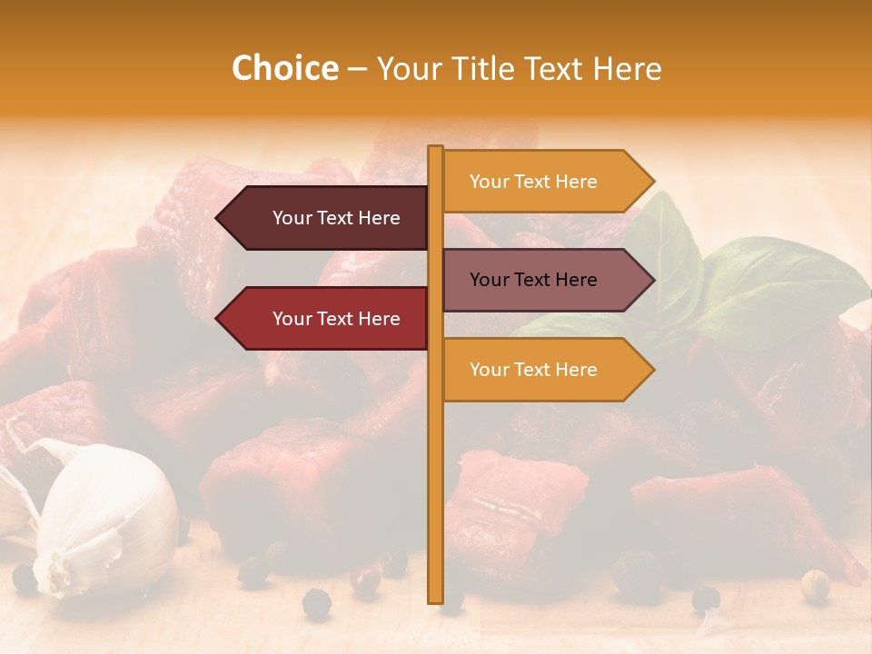 Kitchen Barbecue Piece PowerPoint Template