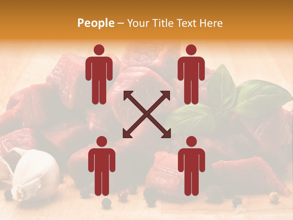 Kitchen Barbecue Piece PowerPoint Template