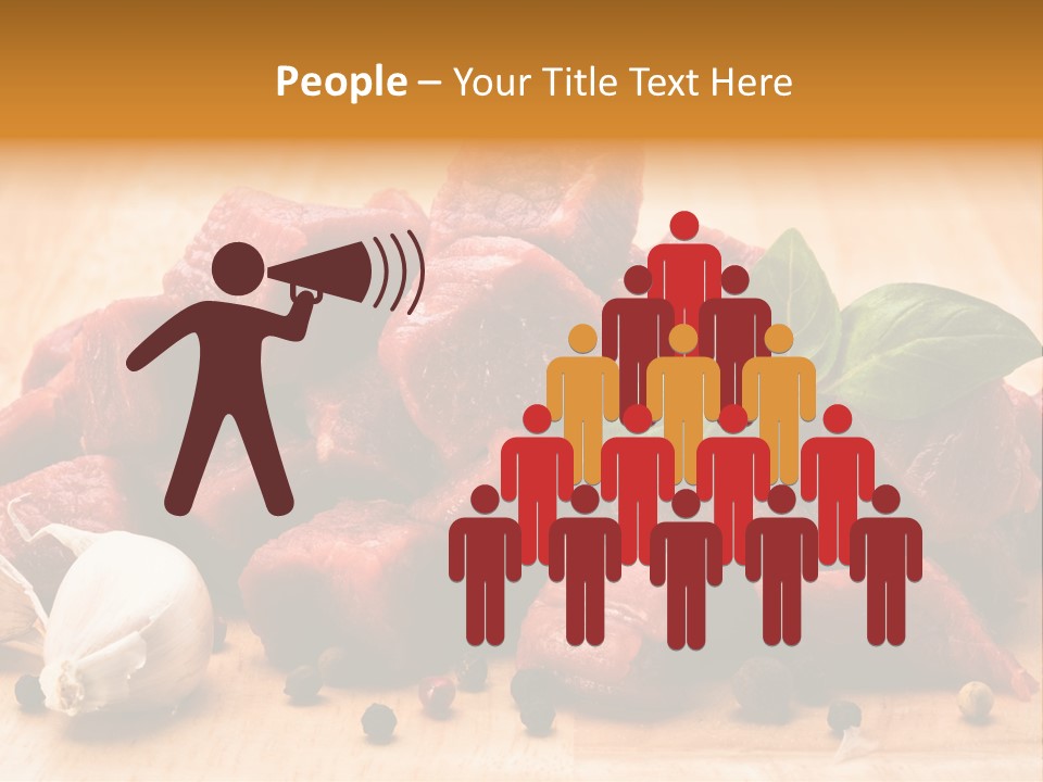 Kitchen Barbecue Piece PowerPoint Template