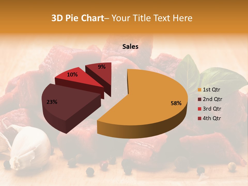 Kitchen Barbecue Piece PowerPoint Template