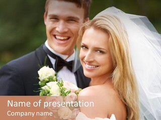 White Union Wife PowerPoint Template