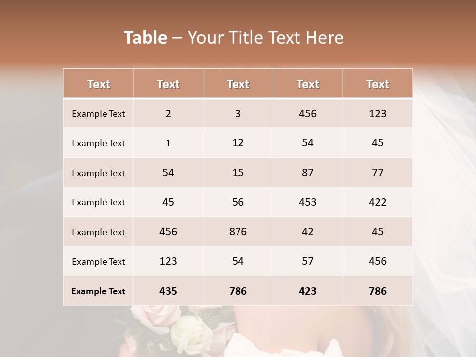 White Union Wife PowerPoint Template