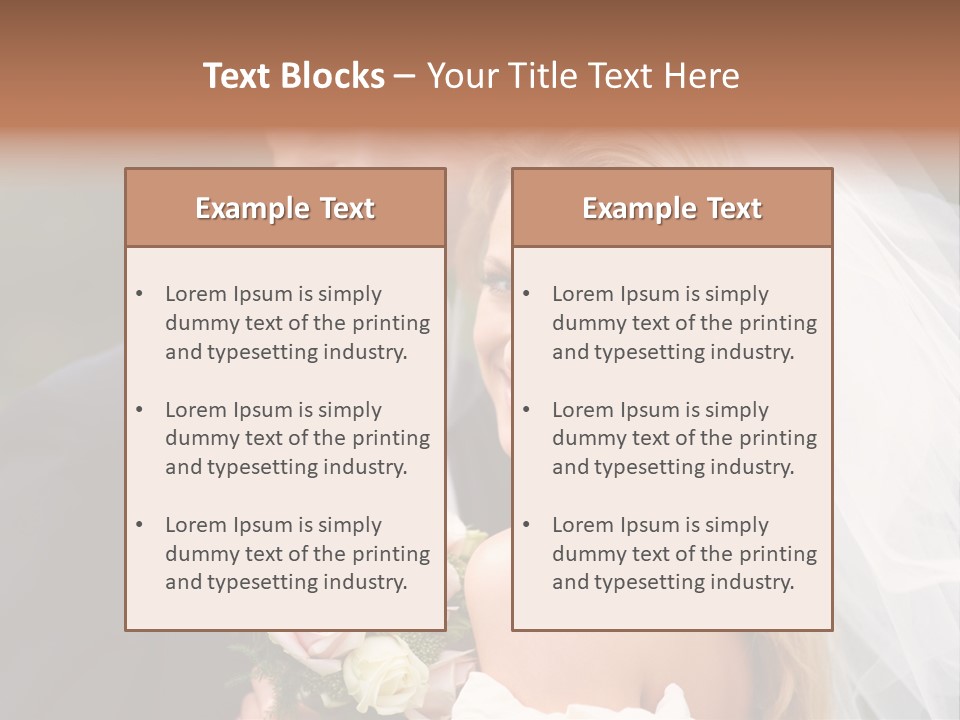 White Union Wife PowerPoint Template