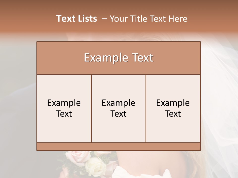 White Union Wife PowerPoint Template