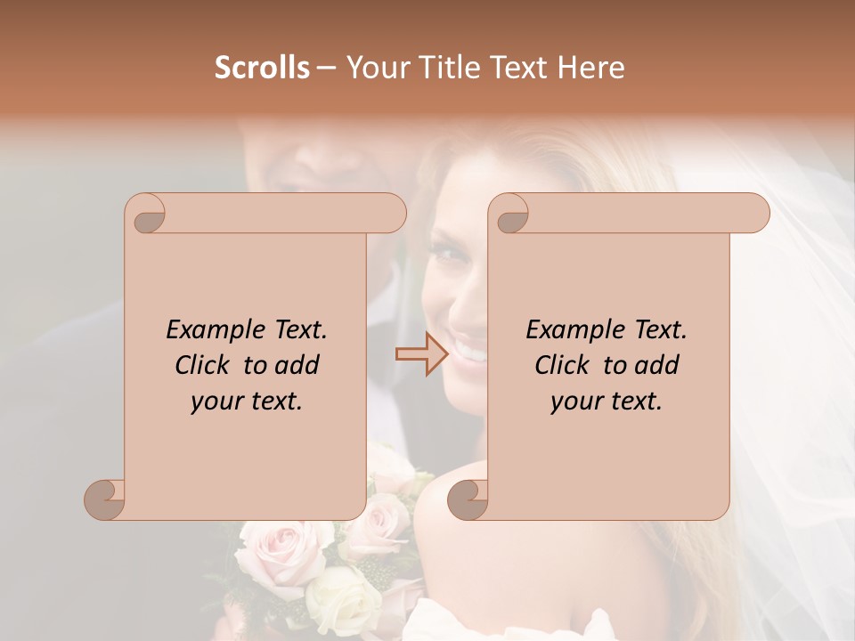 White Union Wife PowerPoint Template