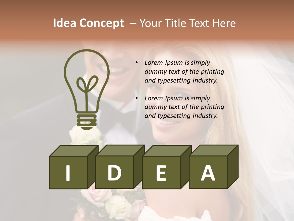 White Union Wife PowerPoint Template