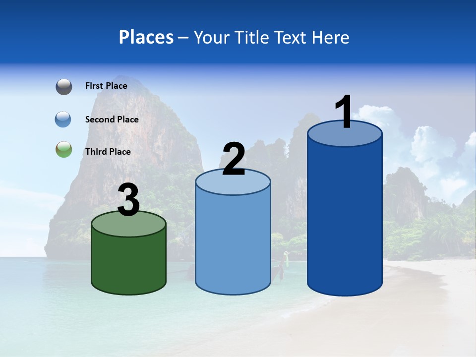 Tourism Sand Rock PowerPoint Template