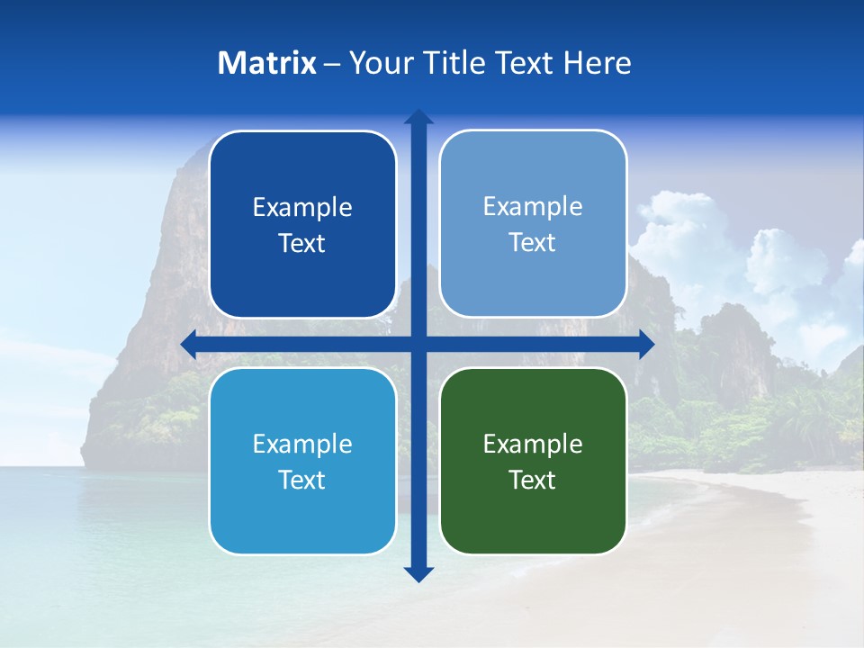 Tourism Sand Rock PowerPoint Template