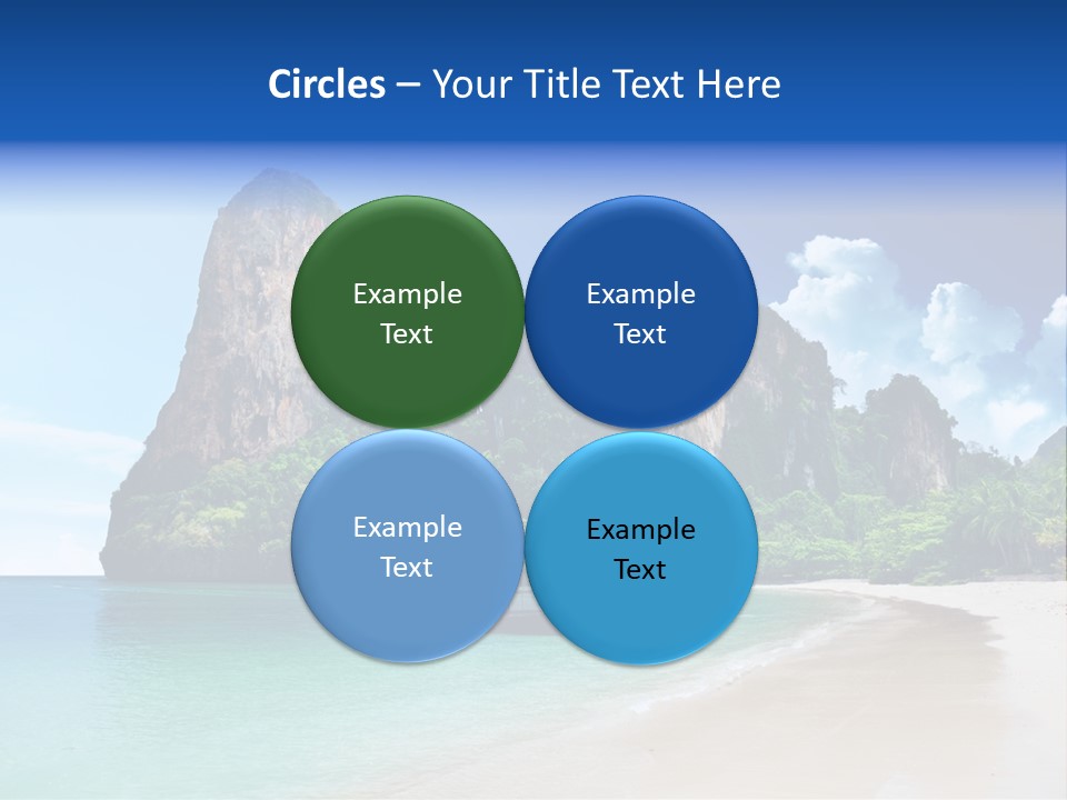 Tourism Sand Rock PowerPoint Template