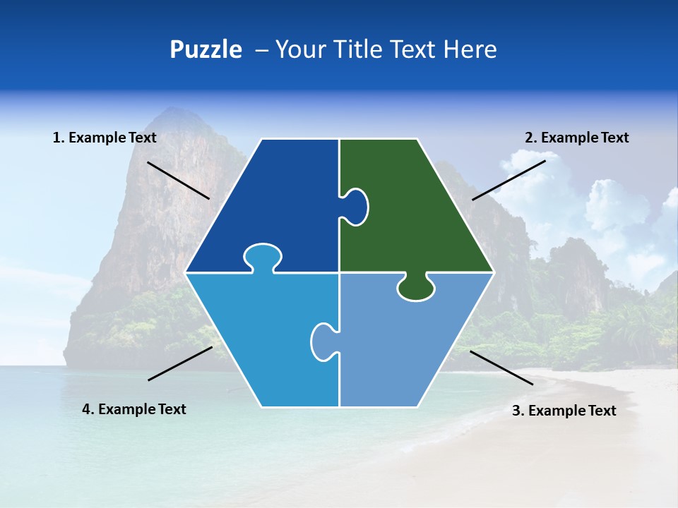 Tourism Sand Rock PowerPoint Template