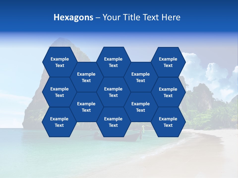 Tourism Sand Rock PowerPoint Template