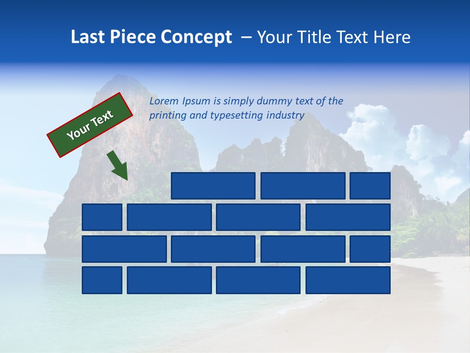 Tourism Sand Rock PowerPoint Template
