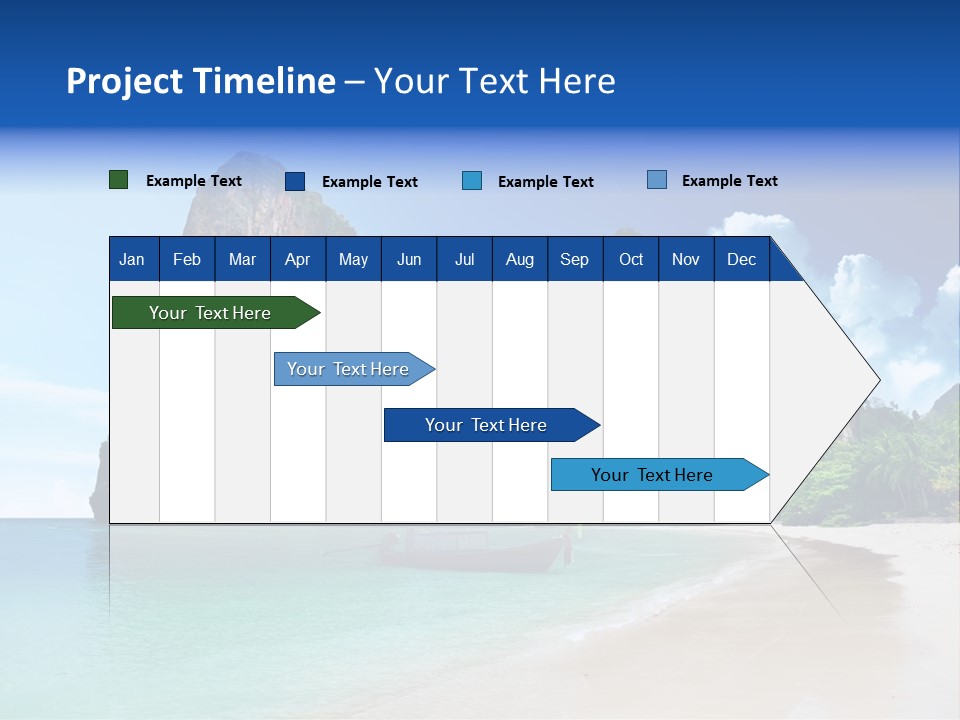 Tourism Sand Rock PowerPoint Template