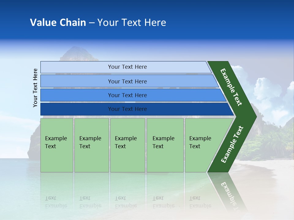 Tourism Sand Rock PowerPoint Template