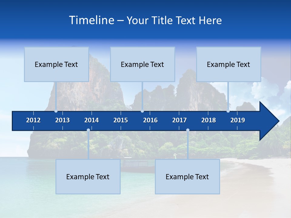 Tourism Sand Rock PowerPoint Template