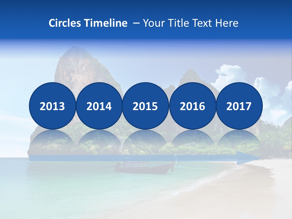 Tourism Sand Rock PowerPoint Template