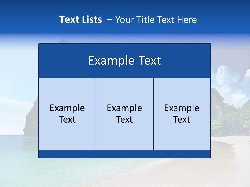 Tourism Sand Rock PowerPoint Template