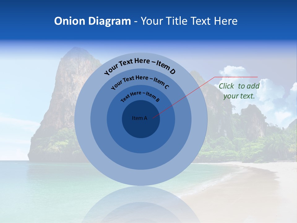Tourism Sand Rock PowerPoint Template