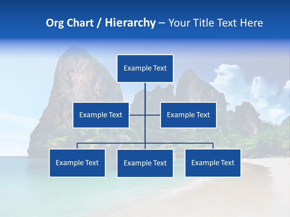 Tourism Sand Rock PowerPoint Template