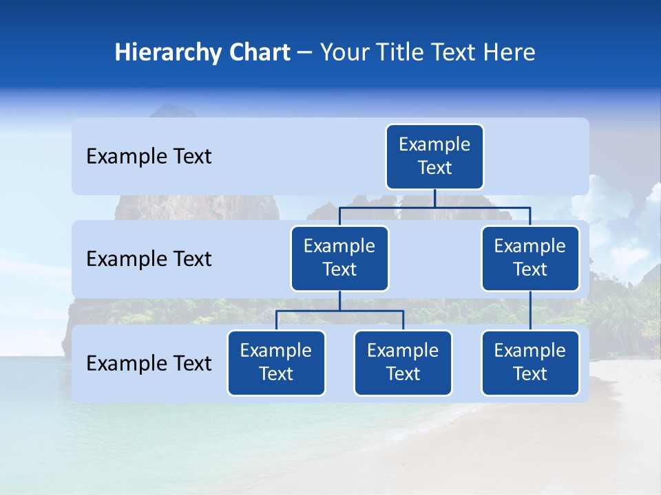 Tourism Sand Rock PowerPoint Template