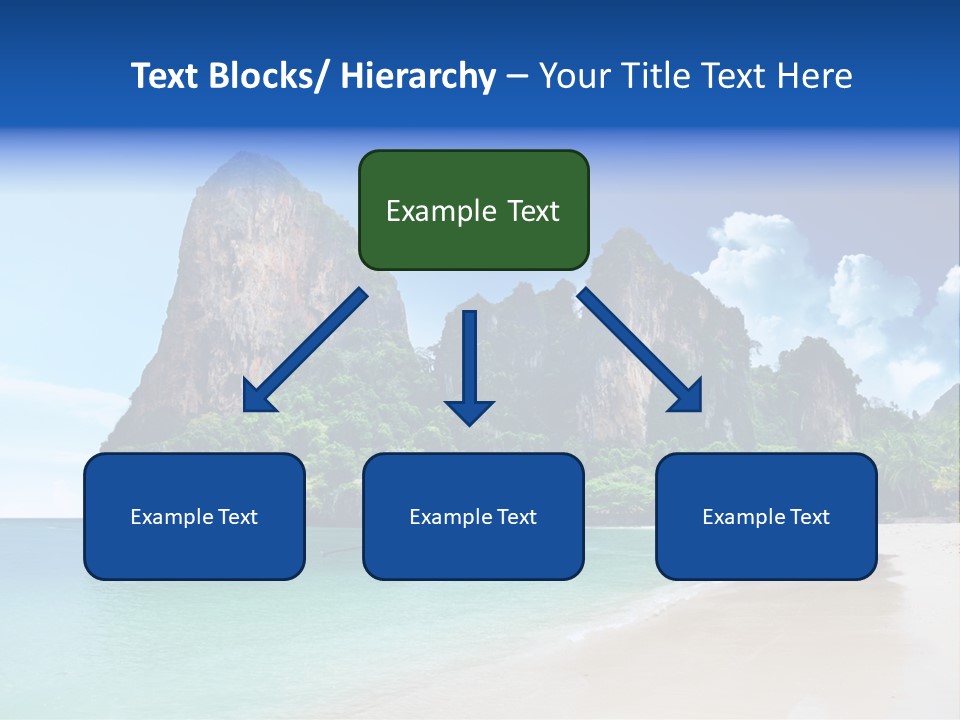 Tourism Sand Rock PowerPoint Template