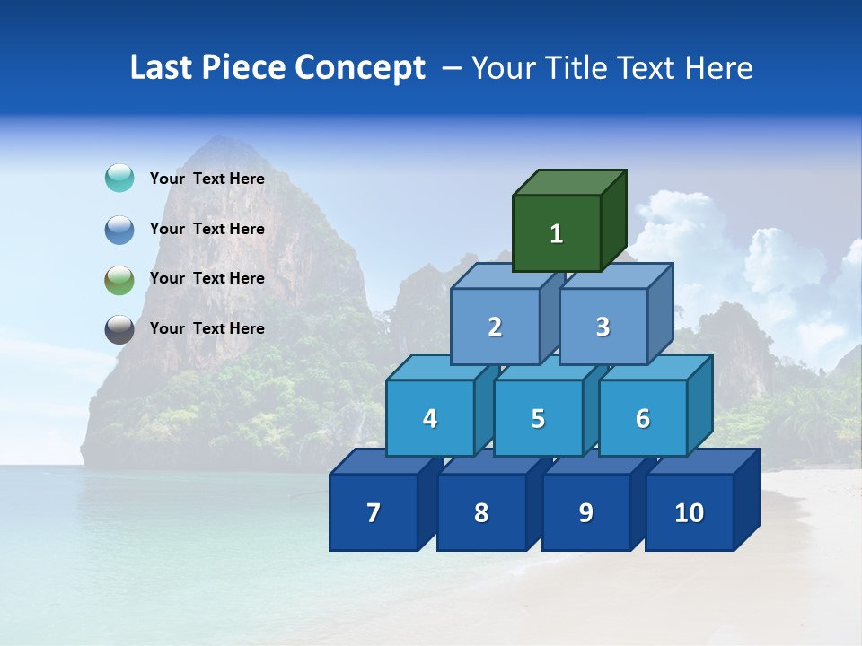 Tourism Sand Rock PowerPoint Template