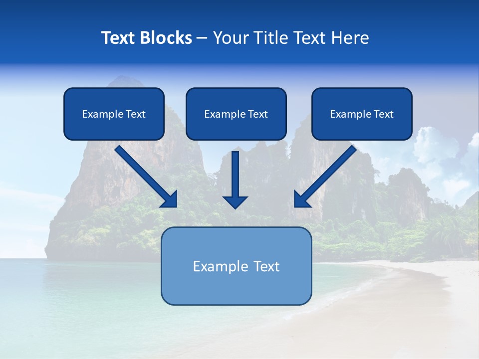 Tourism Sand Rock PowerPoint Template